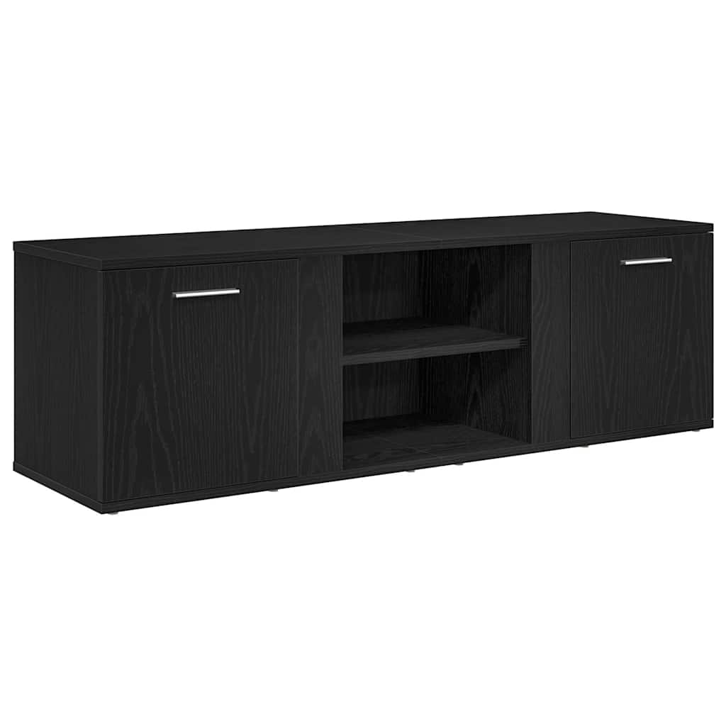 TV ormarić crni hrast 120x34x37 cm inženjerski drvo