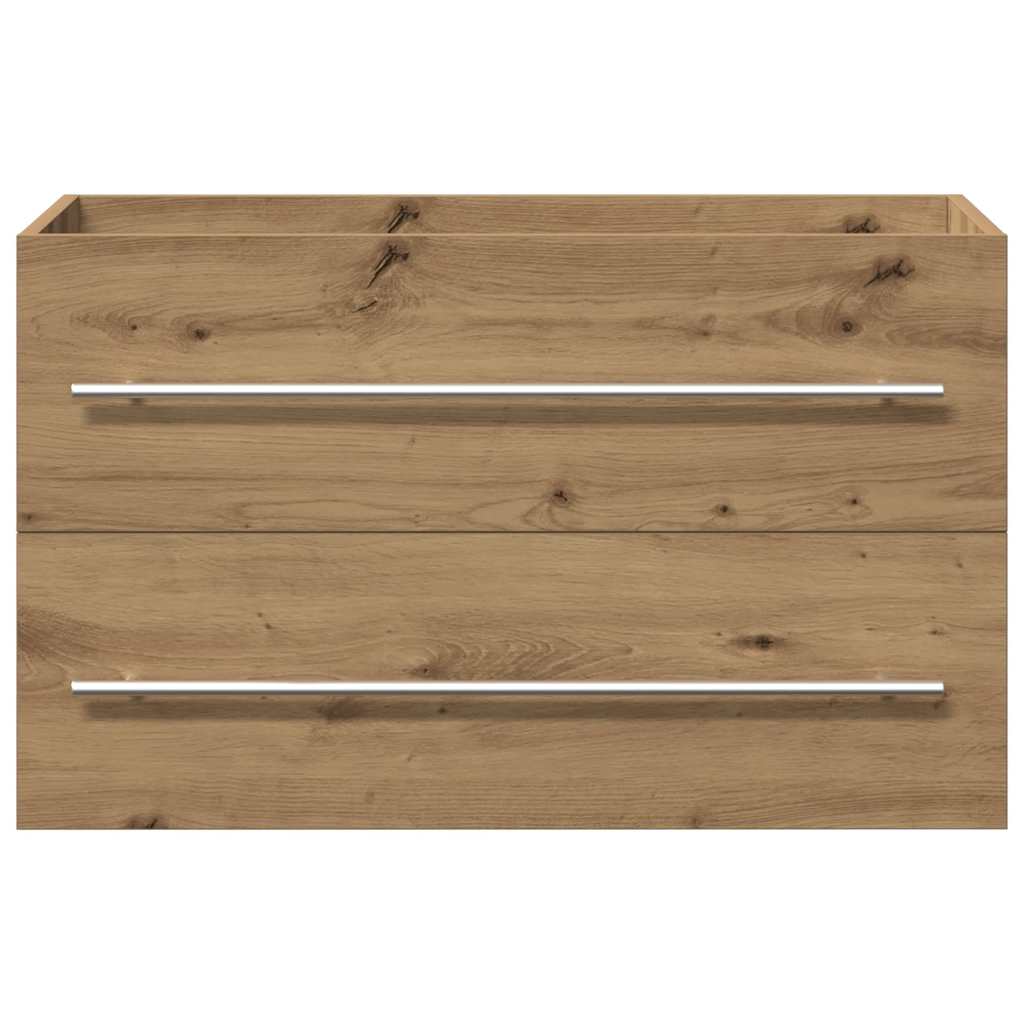 Ormarić za umivaonik u kupaonici Artisan hrast 80x38,5x48 cm Konstruirano drvo