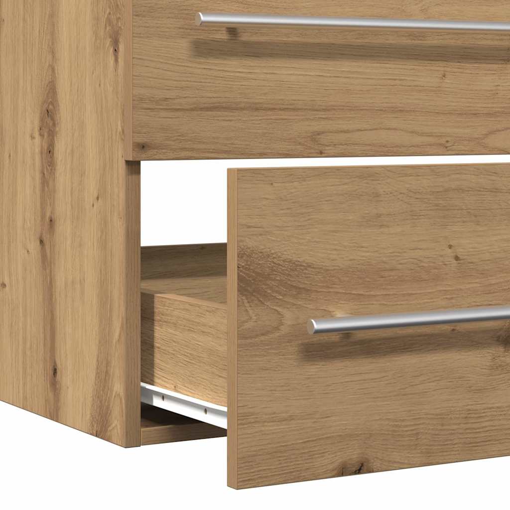 Ormarić za umivaonik u kupaonici Artisan hrast 100x38,5x48 cm Konstruirano drvo