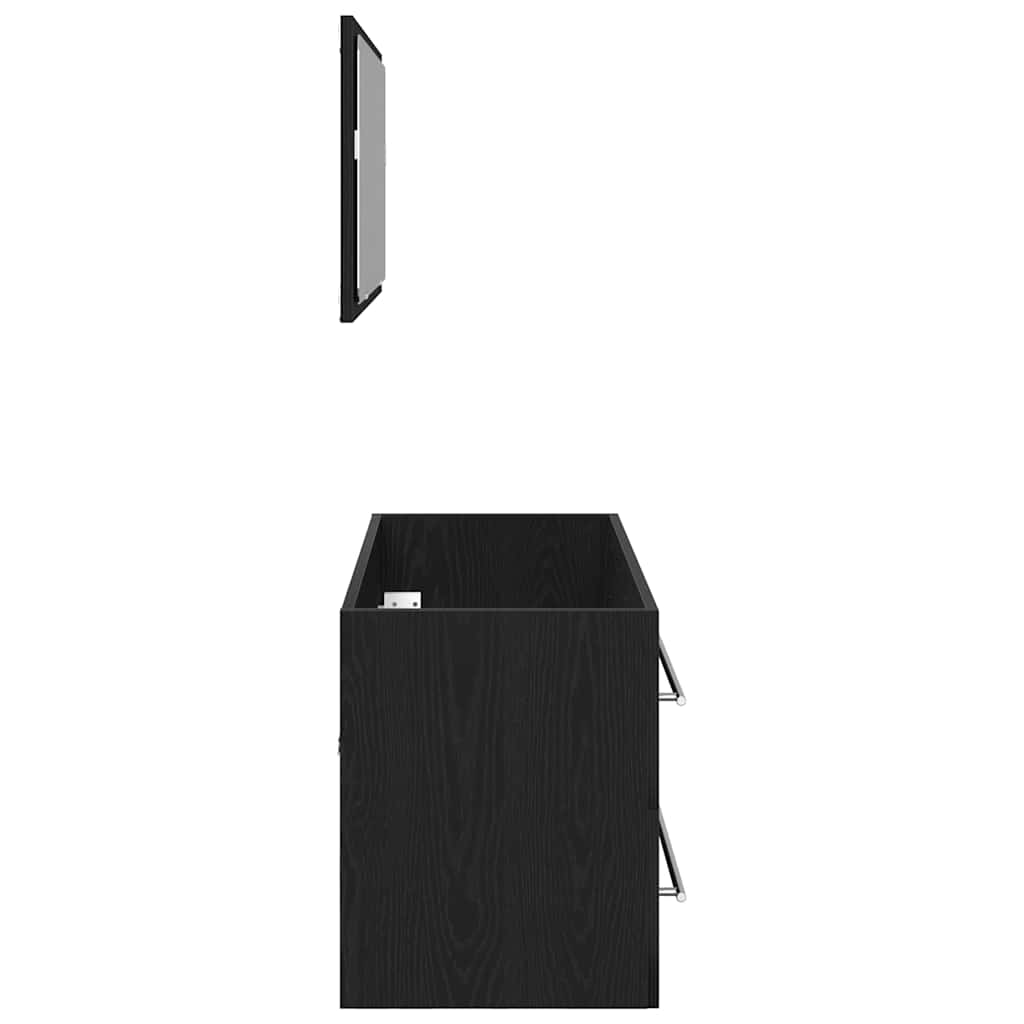 Ormarić za sudoper s ladicama Crni hrast 90 x 45 x 1.5 cm