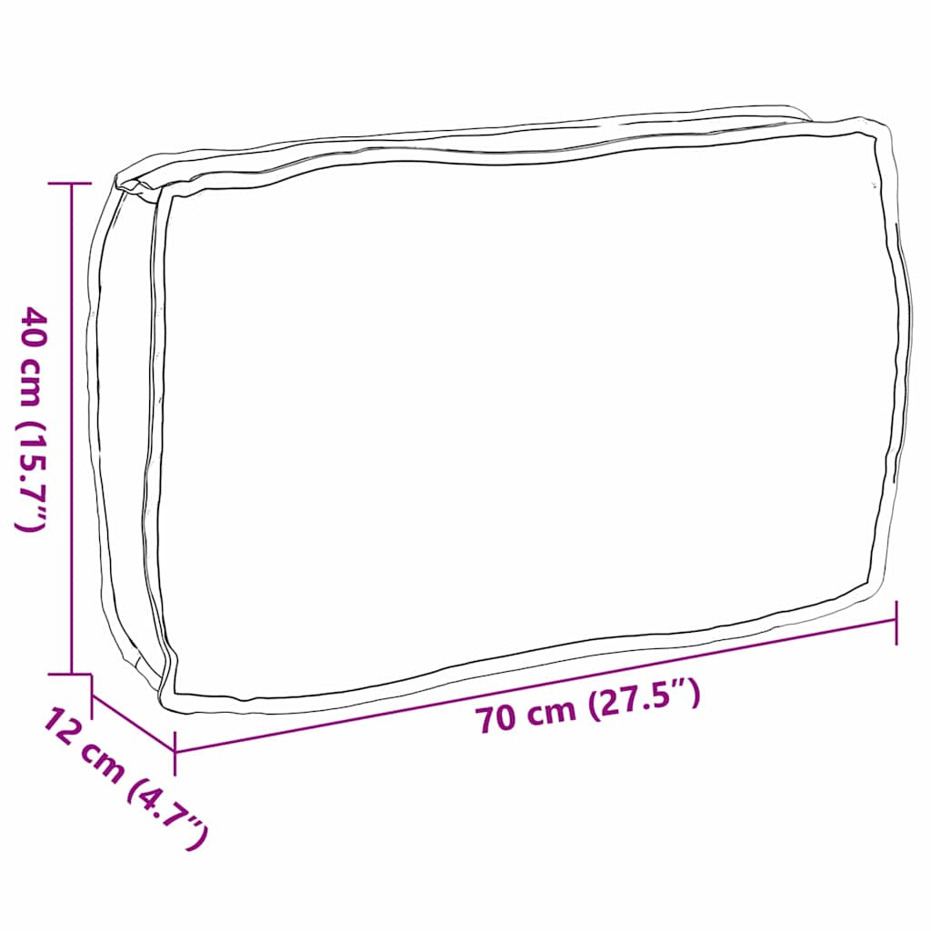 Jastuk Krema 70 x 40 x 12 cm Oxford tkanina