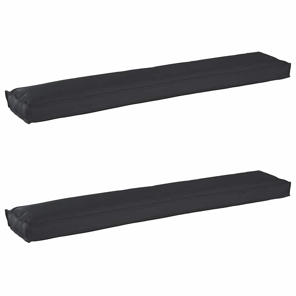 Set jastučića za palete 2 pcs Crna 200 x 40 x 8 cm