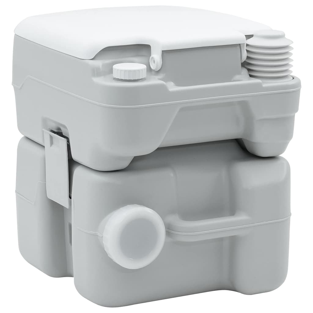 Kamperski WC Siva i bijela 41,5 x 36,5 x 42 cm Polietilen