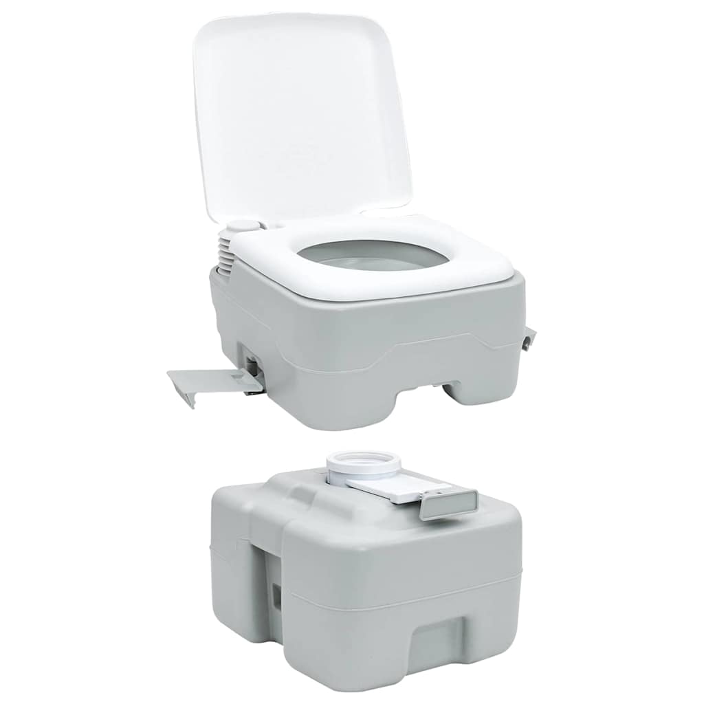 Kamperski WC Siva i bijela 41,5 x 36,5 x 42 cm Polietilen