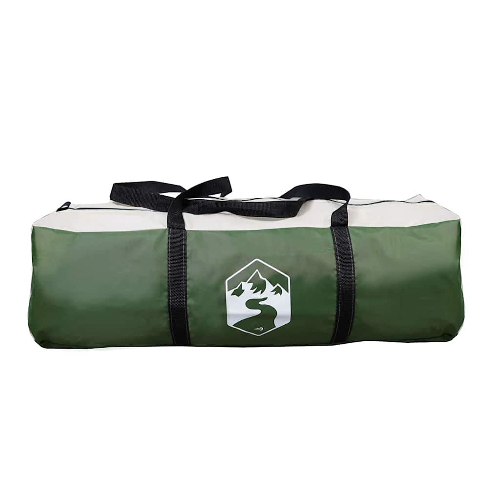 Tipi šator s krovom s pohranom Zelena 383 x 338 x 217 cm taft