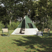 Tipi šator s krovom s pohranom Zelena 383 x 338 x 217 cm taft