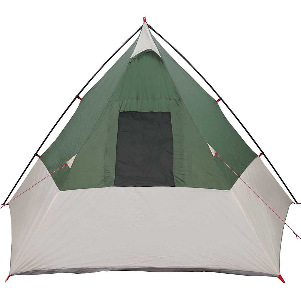 Tipi šator s krovom s pohranom Zelena 383 x 338 x 217 cm taft