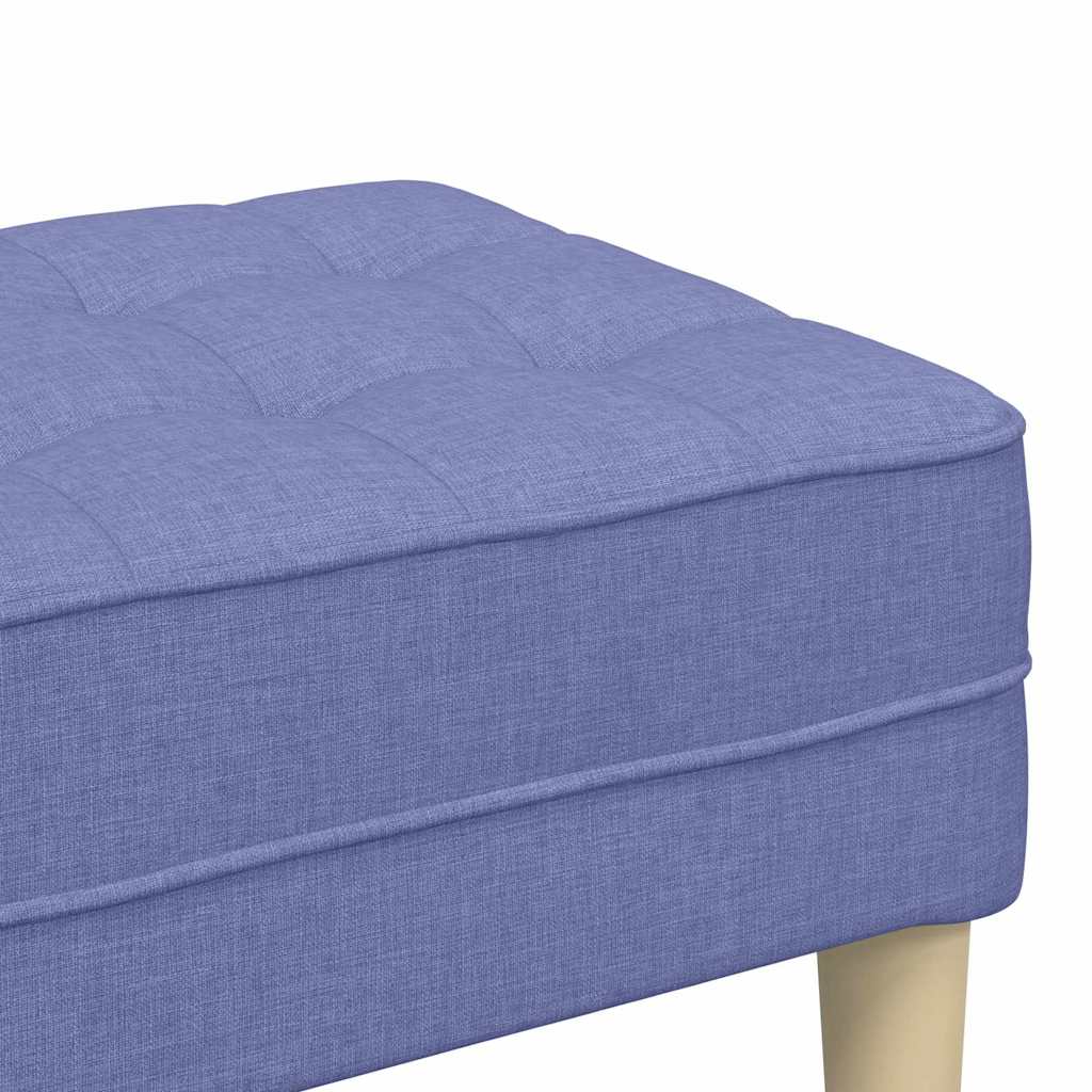 klupa s jastukom Traper plava 113 x 57 x 39 cm tkanina