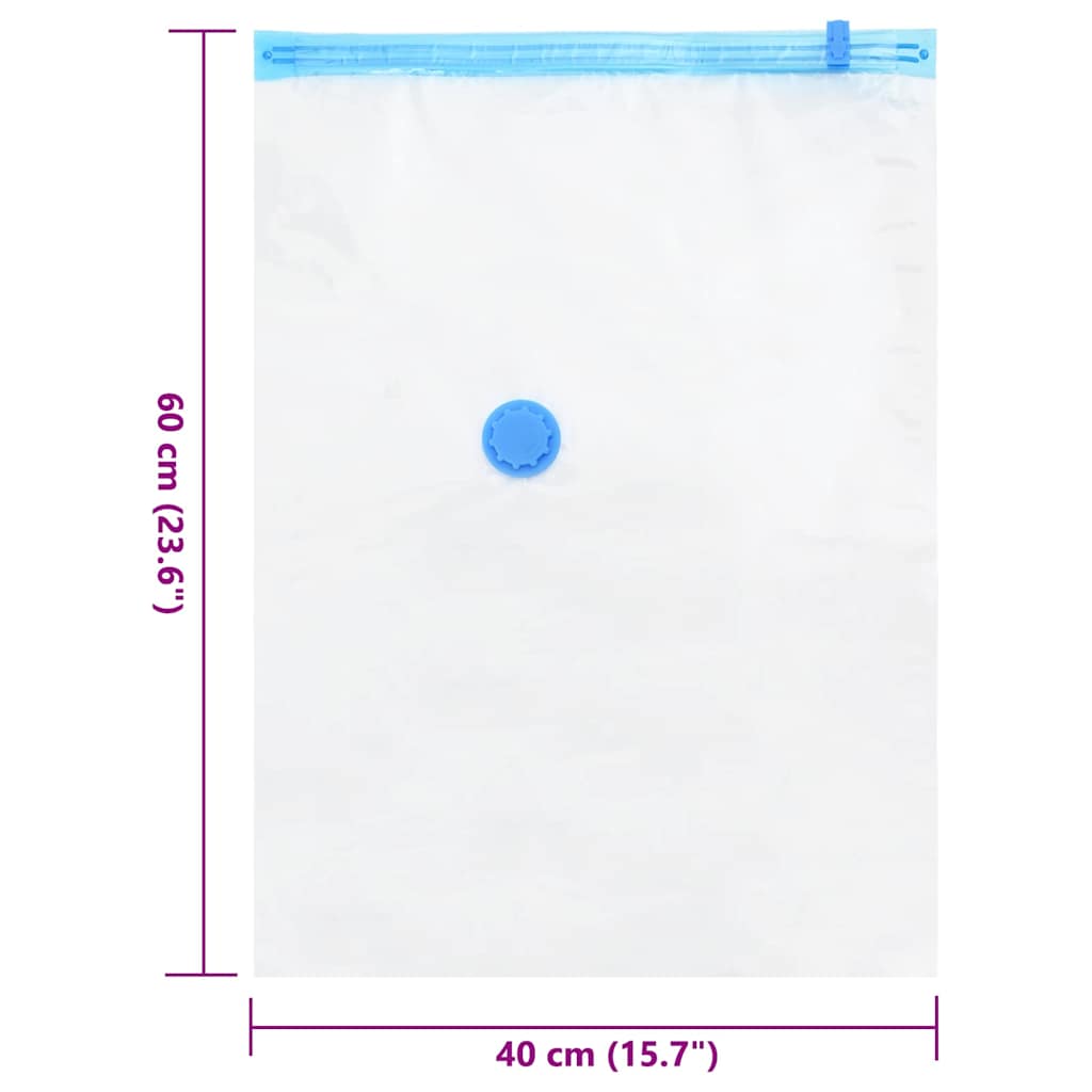 Vreće za spremanje Zidne 5 pcs Transparentne i plave 60 x 40 cm