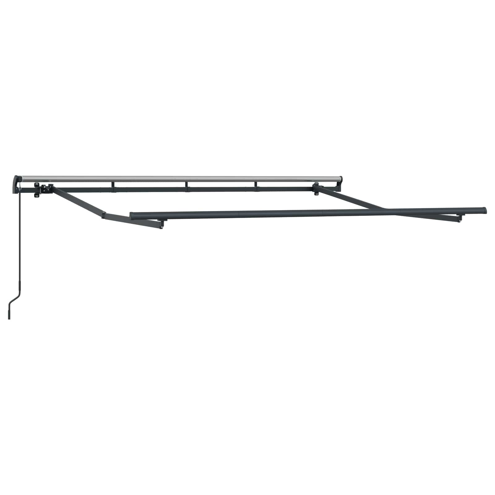 Skrovita tenda Narančasta 250 x 200 cm tkanina