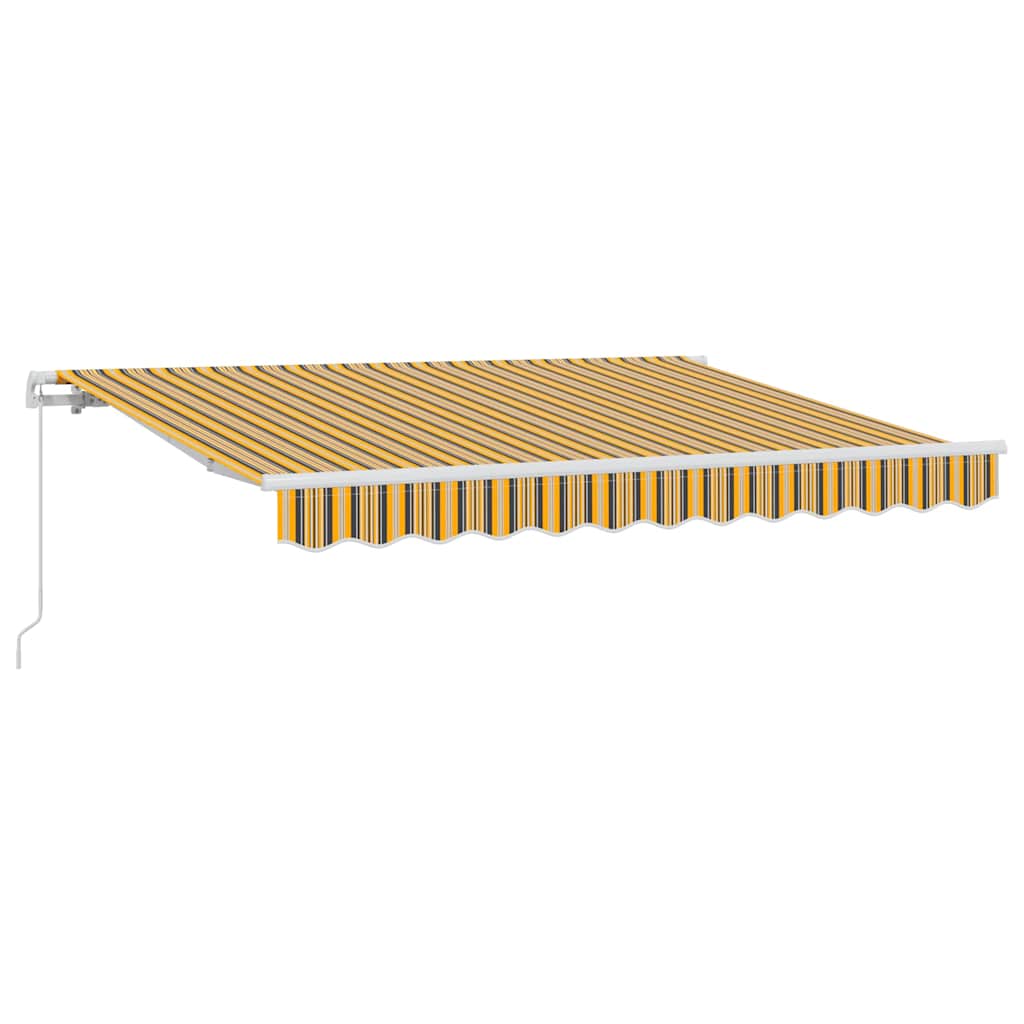 Skrovita tenda Žuta i Siva 250 x 200 cm tkanina