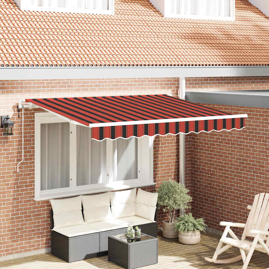 Skrovita tenda Narančasta 300 x 200 cm tkanina