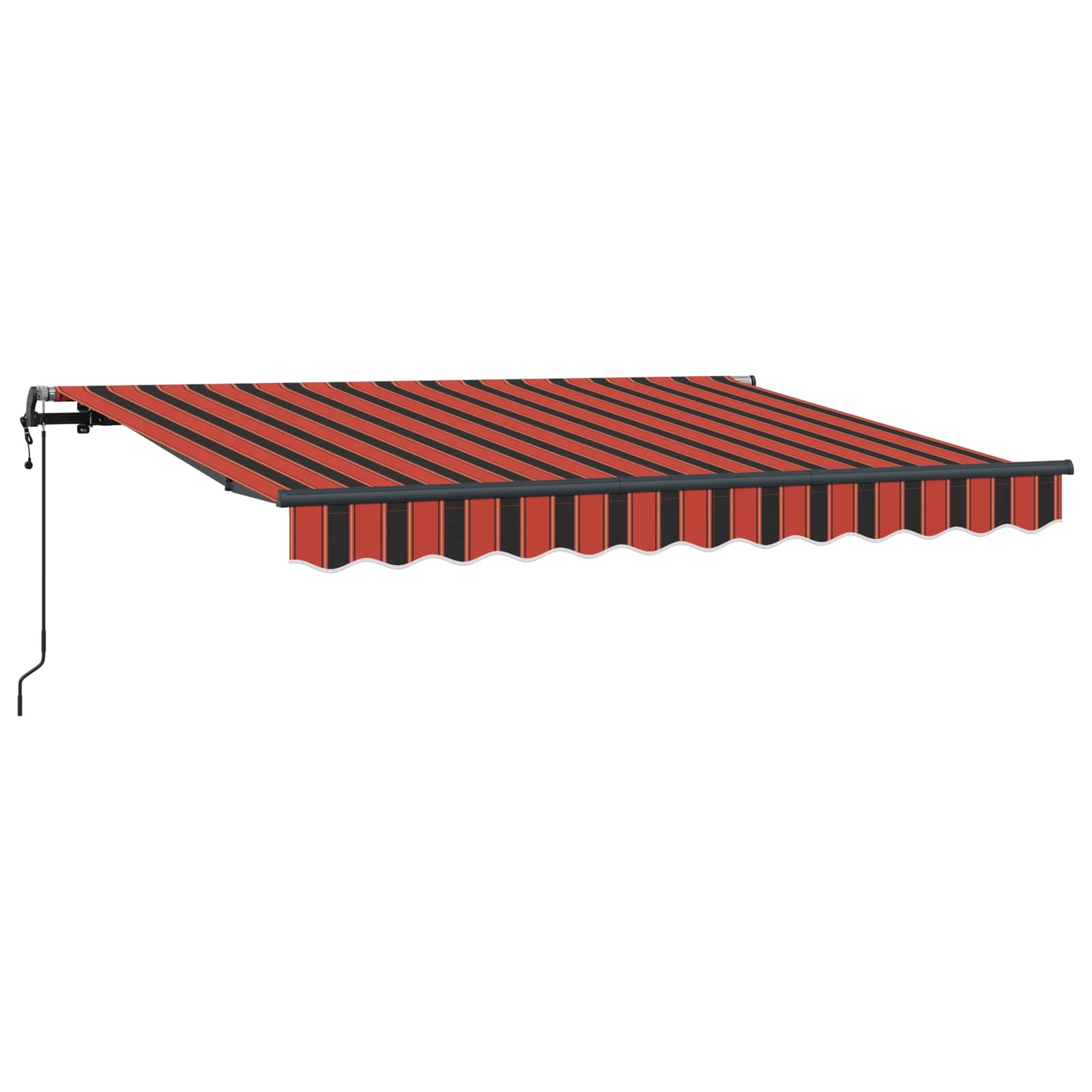 Skrovita tenda Narančasta 300 x 200 cm tkanina