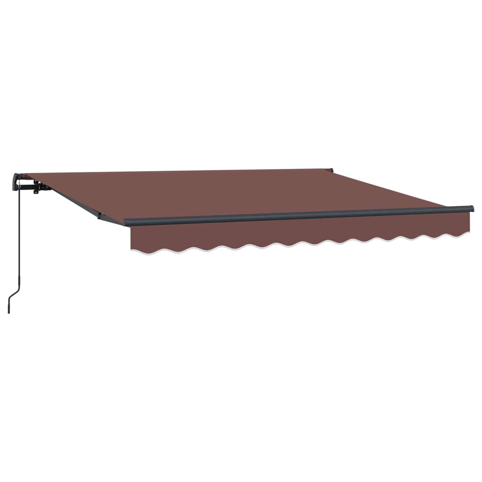 Skrovita tenda Smeđa 300 x 200 cm tkanina