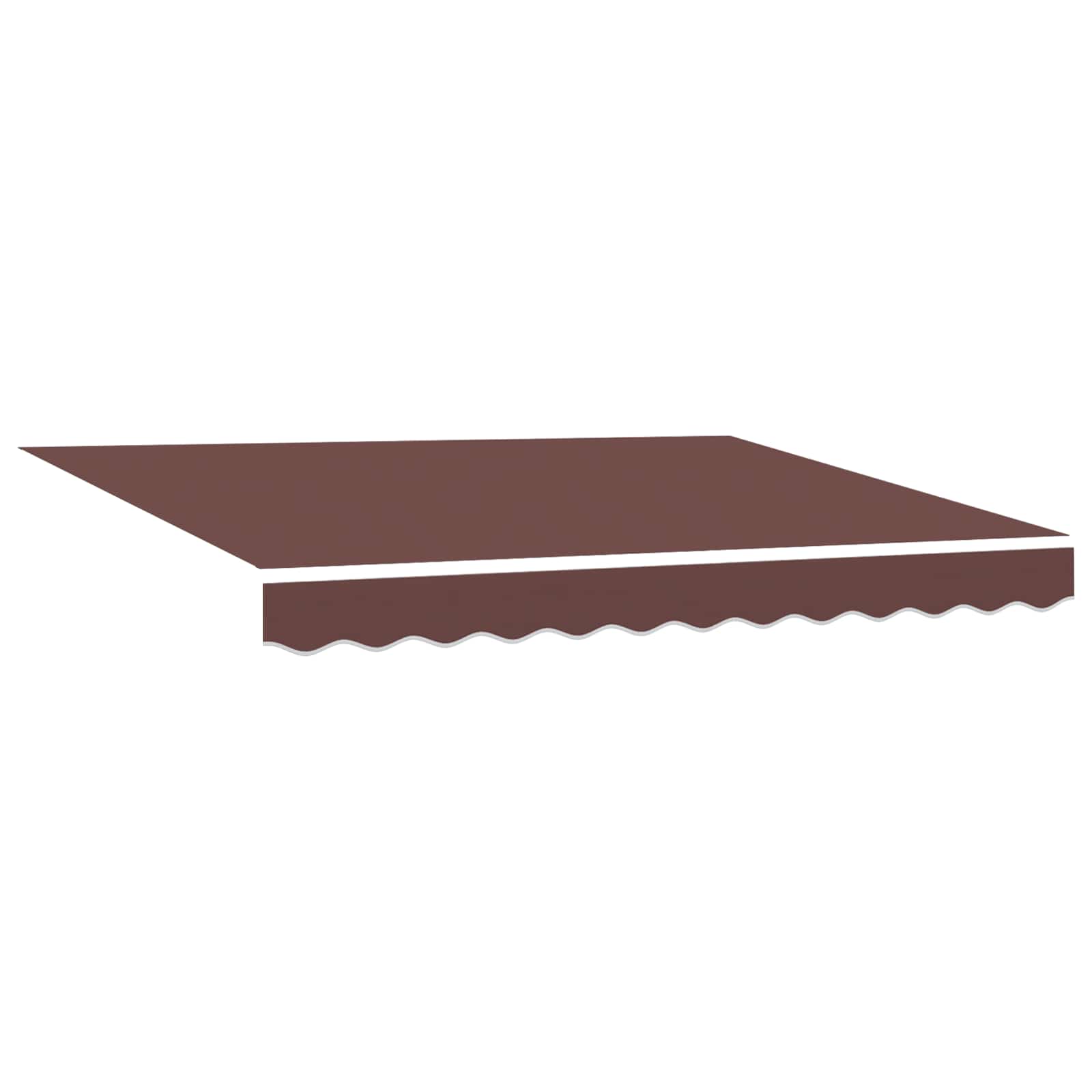 Skrovita tenda Smeđa 300 x 200 cm tkanina