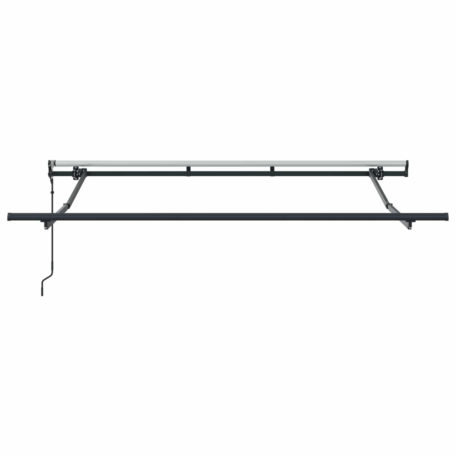 Skrovita tenda Bijelo 300 x 200 cm tkanina