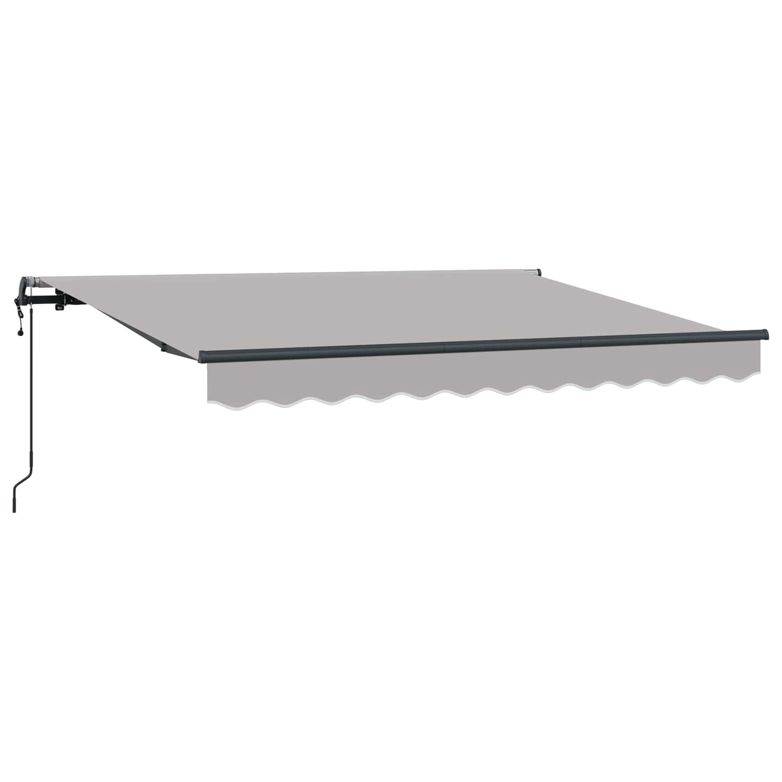 Skrovita tenda Svijetlo siva 300 x 200 cm tkanina