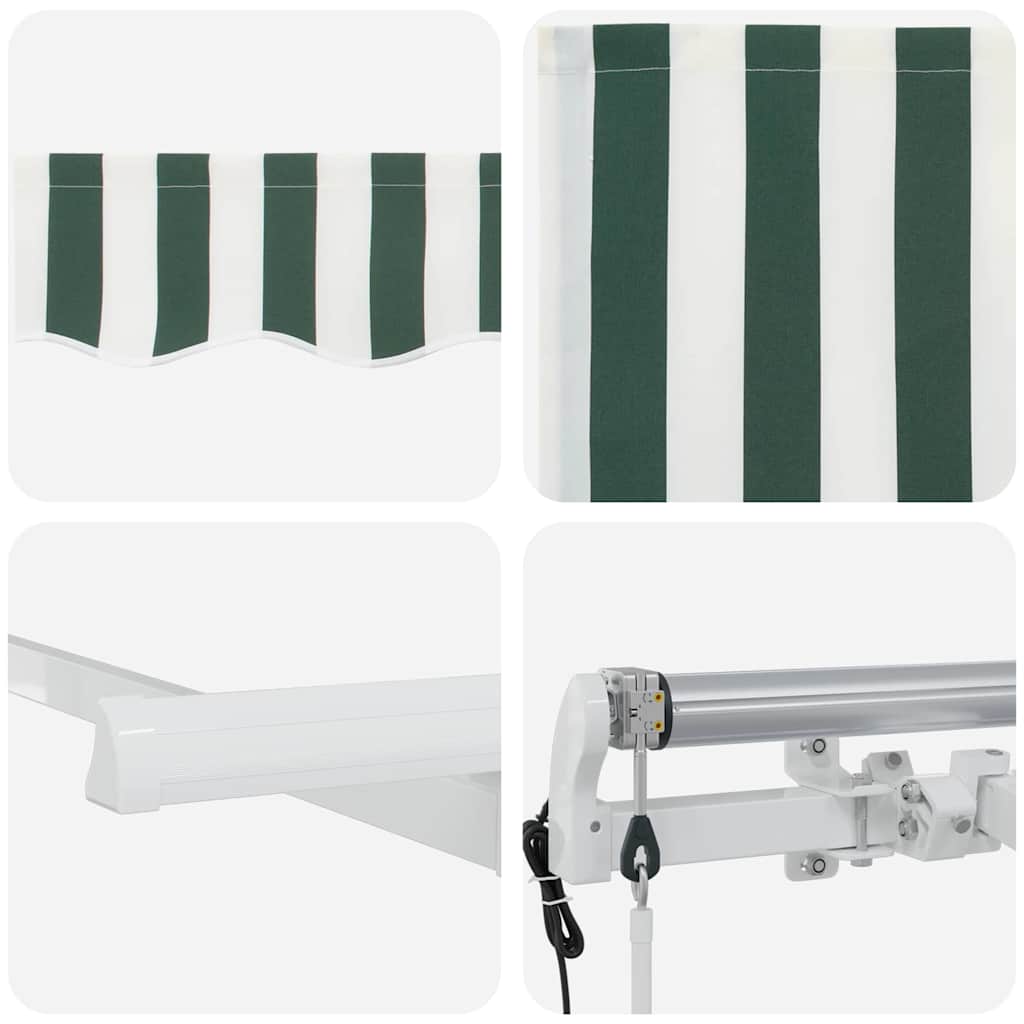 Skrovita tenda Zelena 300 x 200 cm tkanina