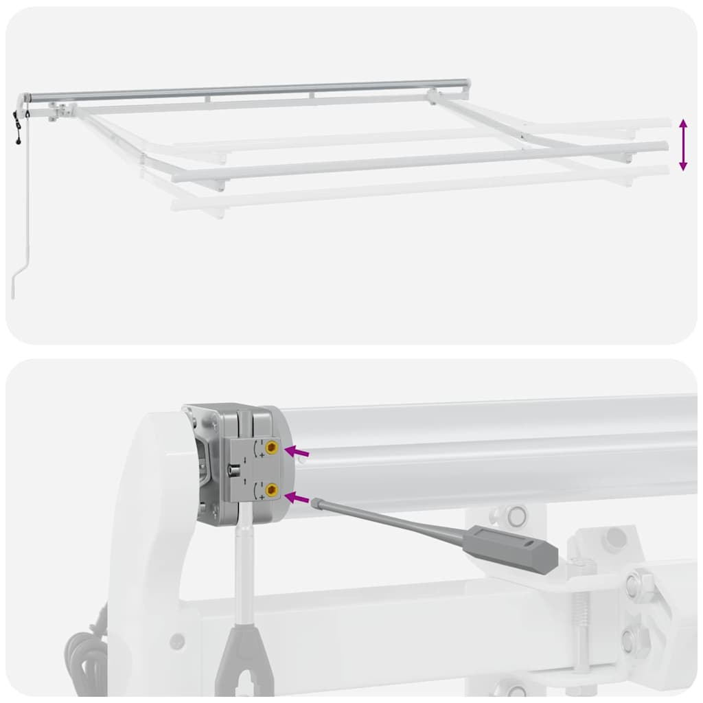 Skrovita tenda Zelena 300 x 200 cm tkanina