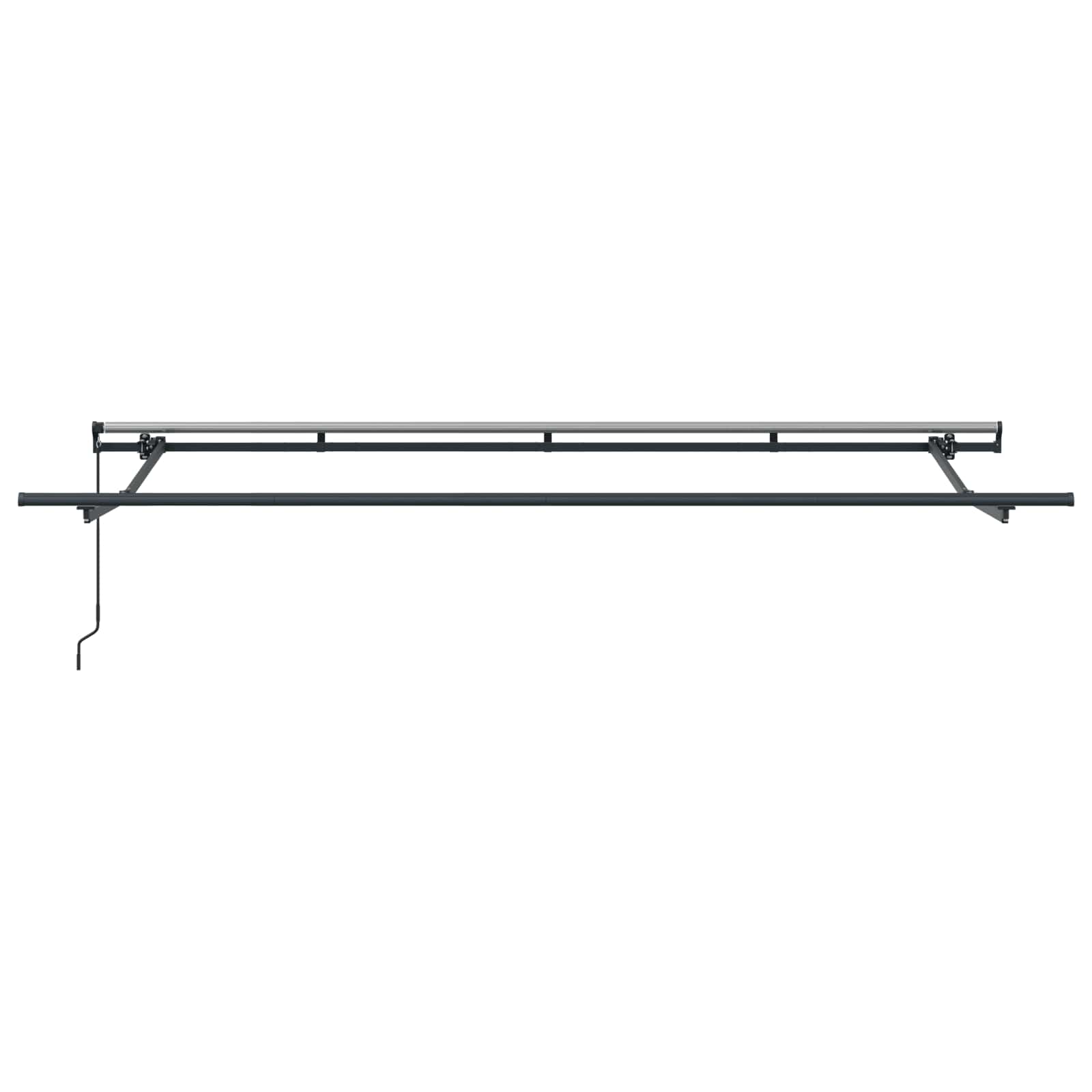 Skrovita tenda Zelena 400 x 200 cm tkanina