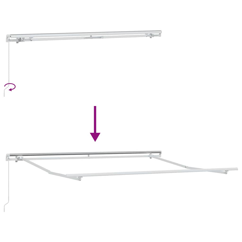 Povlačivi tende Šareni 300 x 250 x 165 cm Poliester i aluminij