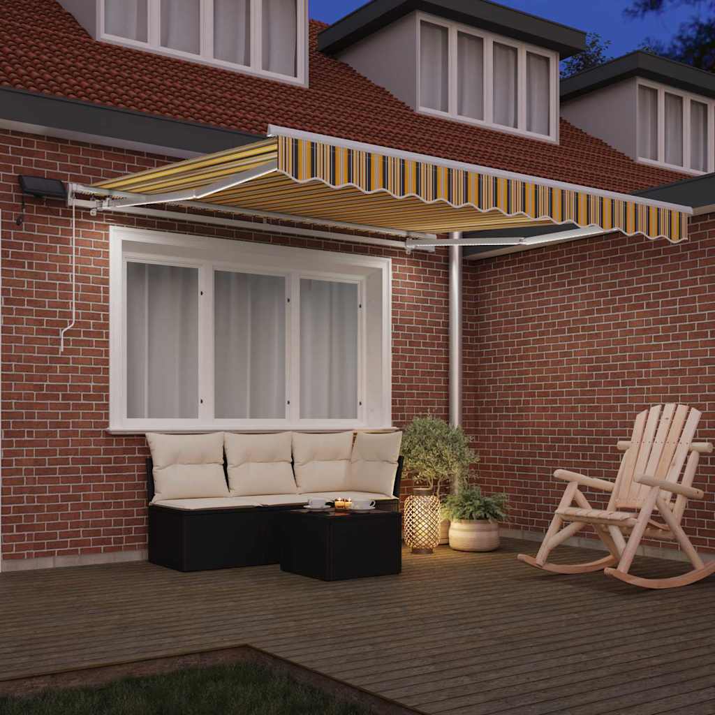 Povlačivi tende Šareni 300 x 250 cm Tkanina i Aluminij