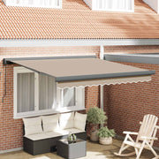 Povlačivi tende Bež 300 x 250 cm Platno i Aluminij