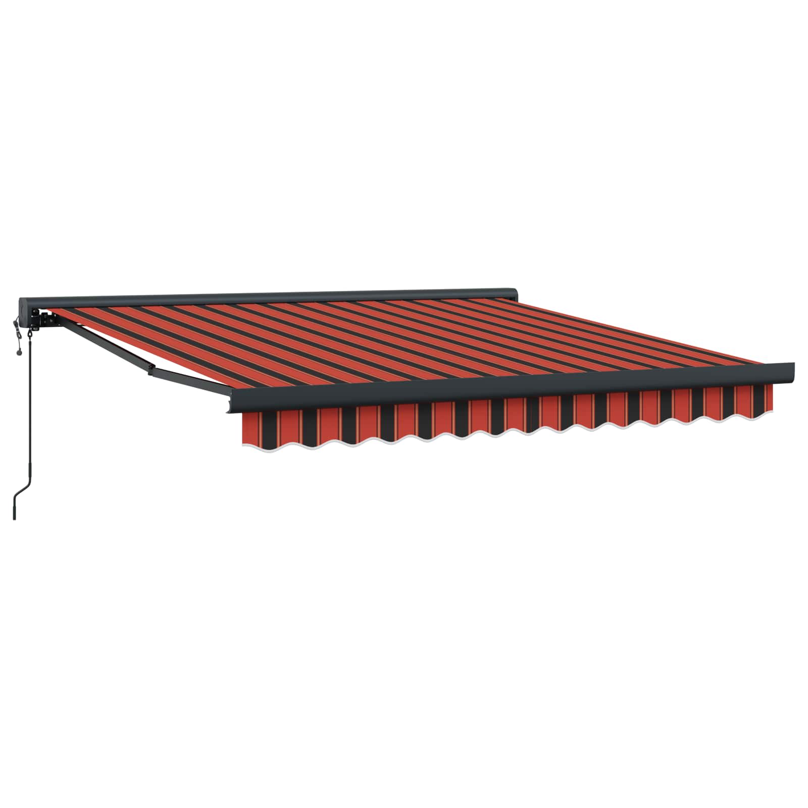 Povlačivi tende Crvena i Crna 350 x 250 x 165 cm
