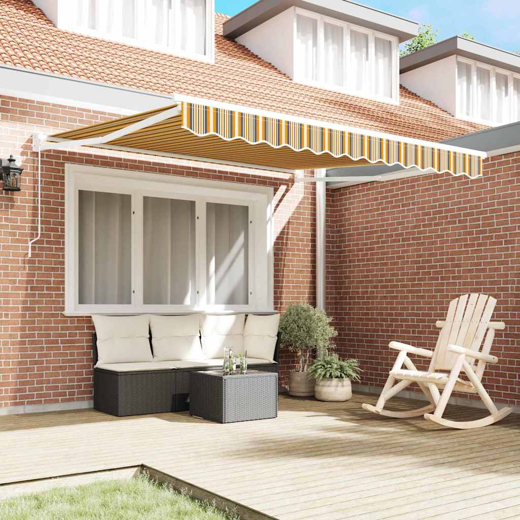 Povlačivi tende Šareni 350 x 250 cm 100% Poliester i Aluminij