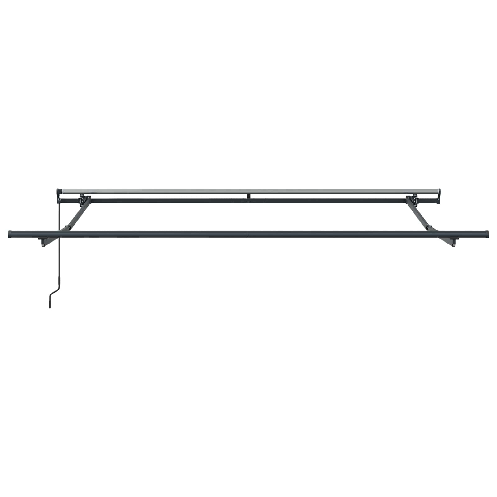 Povlačivi tende Crna 350 x 250 cm Poliester i aluminij