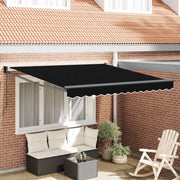 Povlačivi tende Crna 350 x 250 cm 100% Poliester i Aluminij