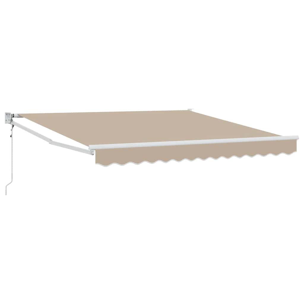Nadstrešnica Bež 350 x 250 cm Poliester i metal