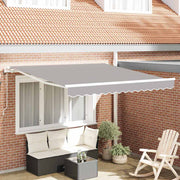 Povlačivi tende Svjetlosiva 350 x 250 cm Tkanina i Aluminij