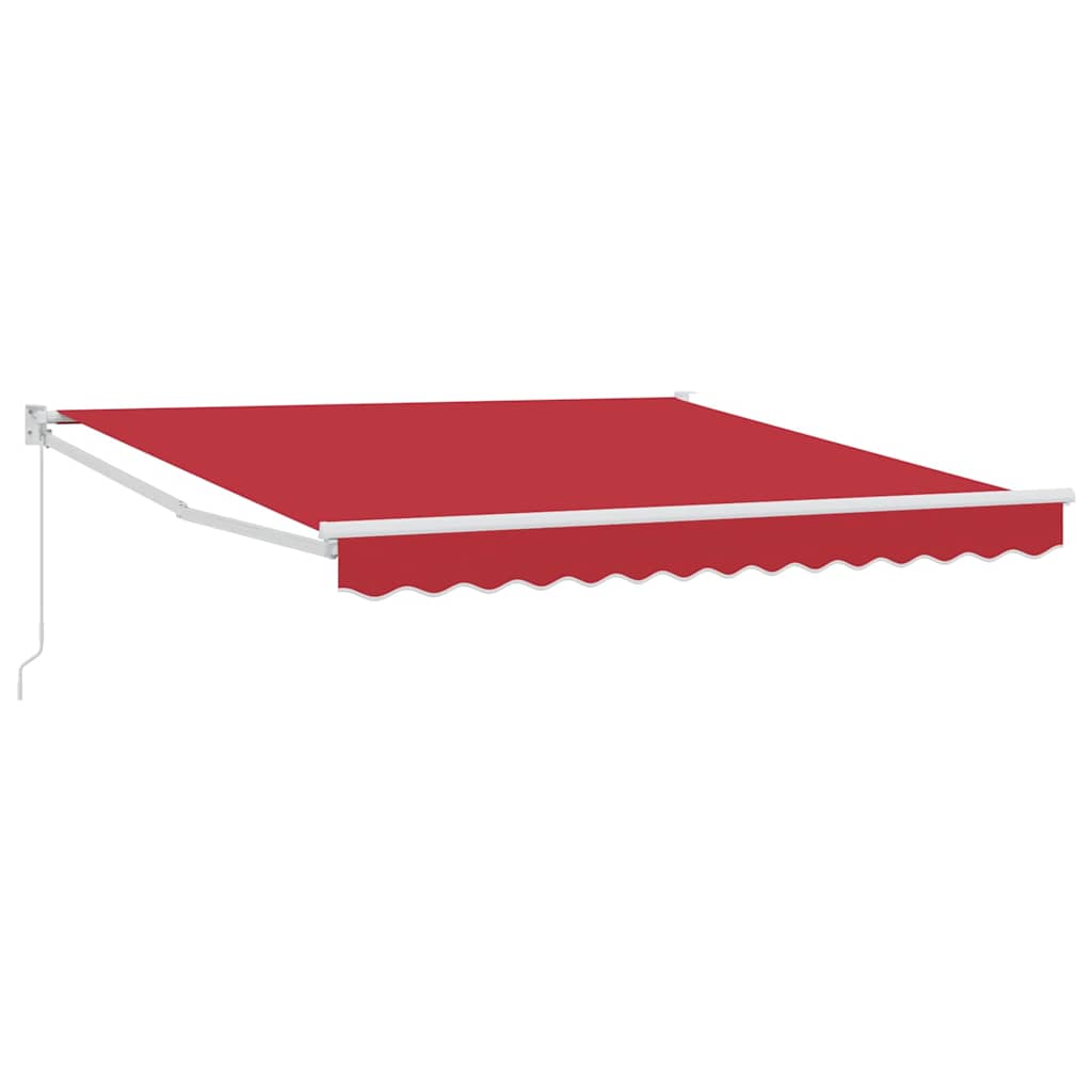Povlačivi tende Crvena 350 x 250 cm 100% Poliester i Aluminij