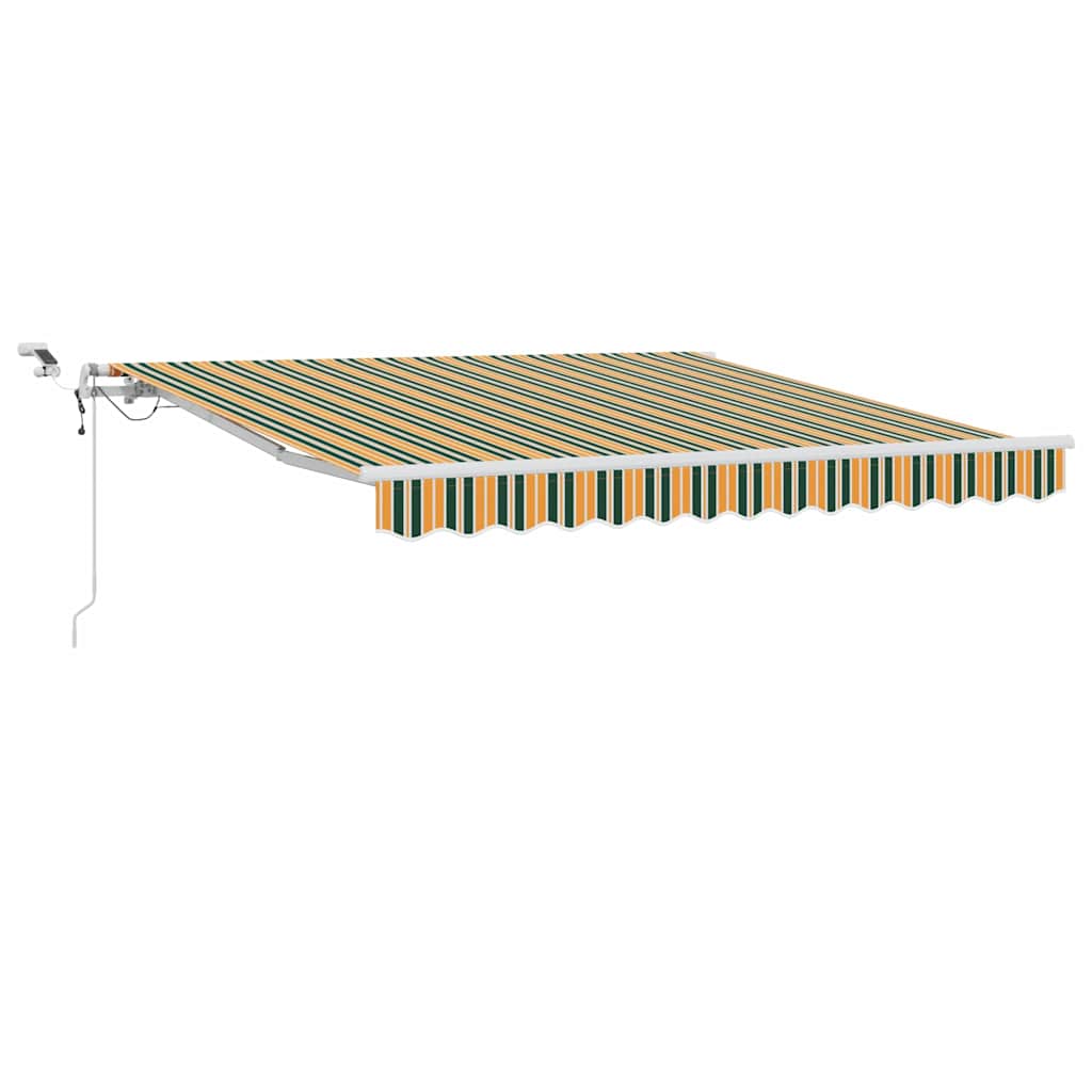 Tkanina za tende Zelena i žuta 350 x 250 cm Poliester