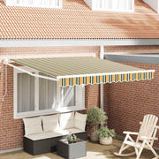Povlačivi tende Zelena 350 x 250 cm 100% Poliester i Aluminij