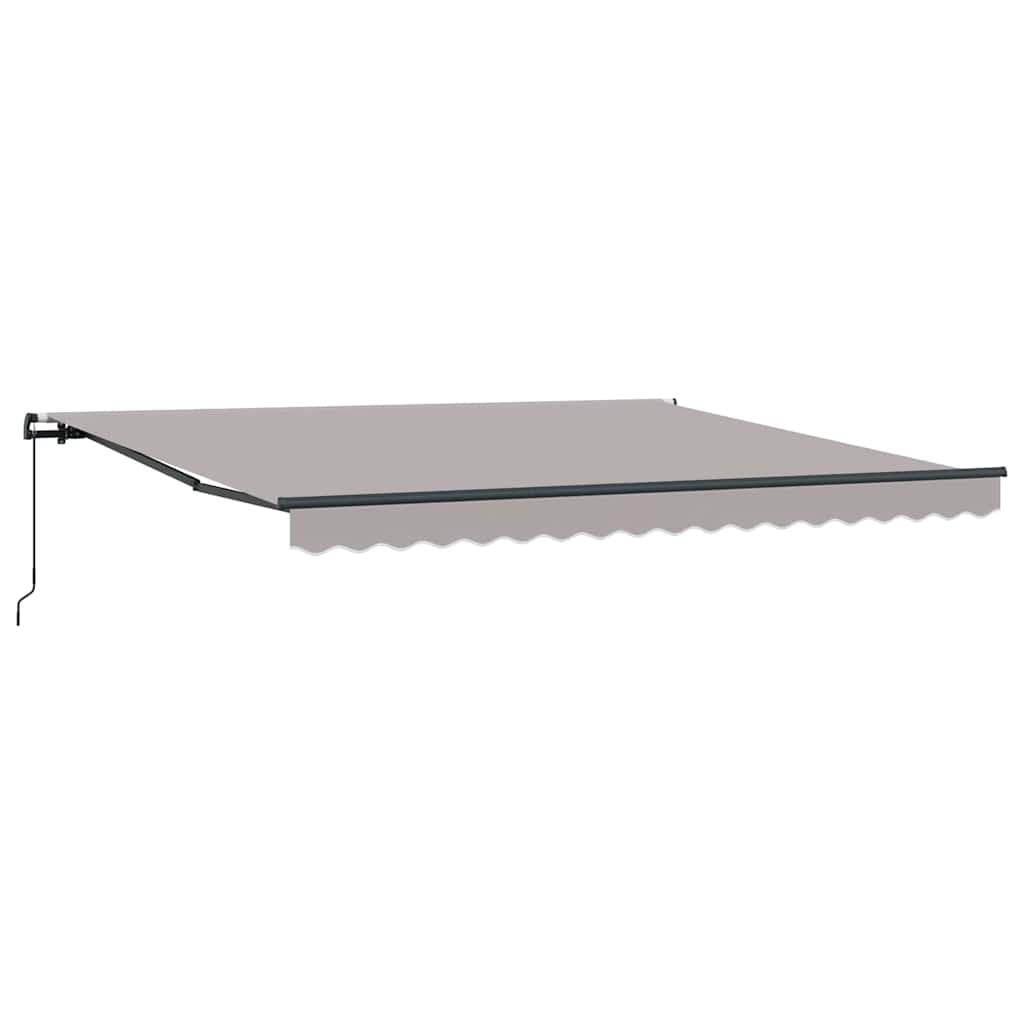 Povlačivi tende Svjetlosiva 400 × 300 cm Poliester i aluminij