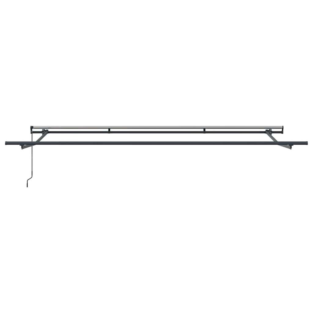 Skrovita tenda Zelena i žuta 400 × 300 cm Poliester i čelik