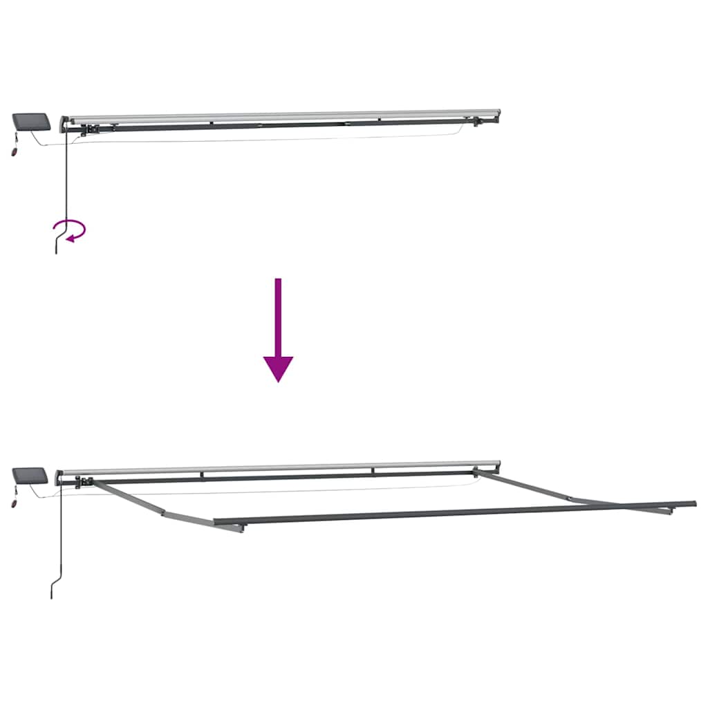 Skrovita tenda Zelena i žuta 400 ×300 cm tkanina