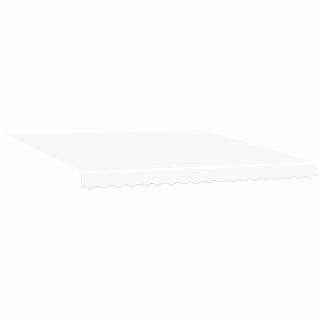 Povlačivi tende Bijela 400 × 300 cm Tkanina i Aluminij