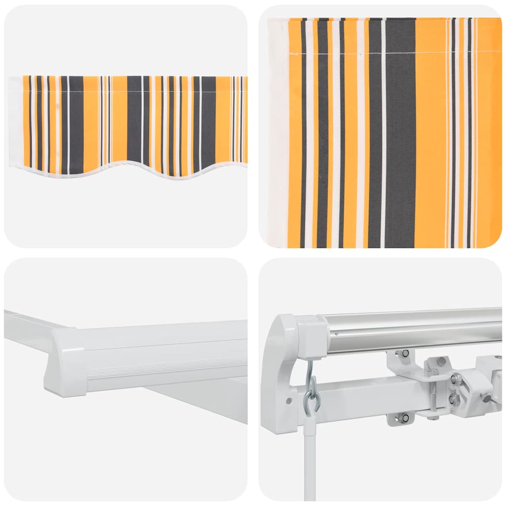 Povlačivi tende Šareni 450 x 350 x 165 cm Poliester i aluminij