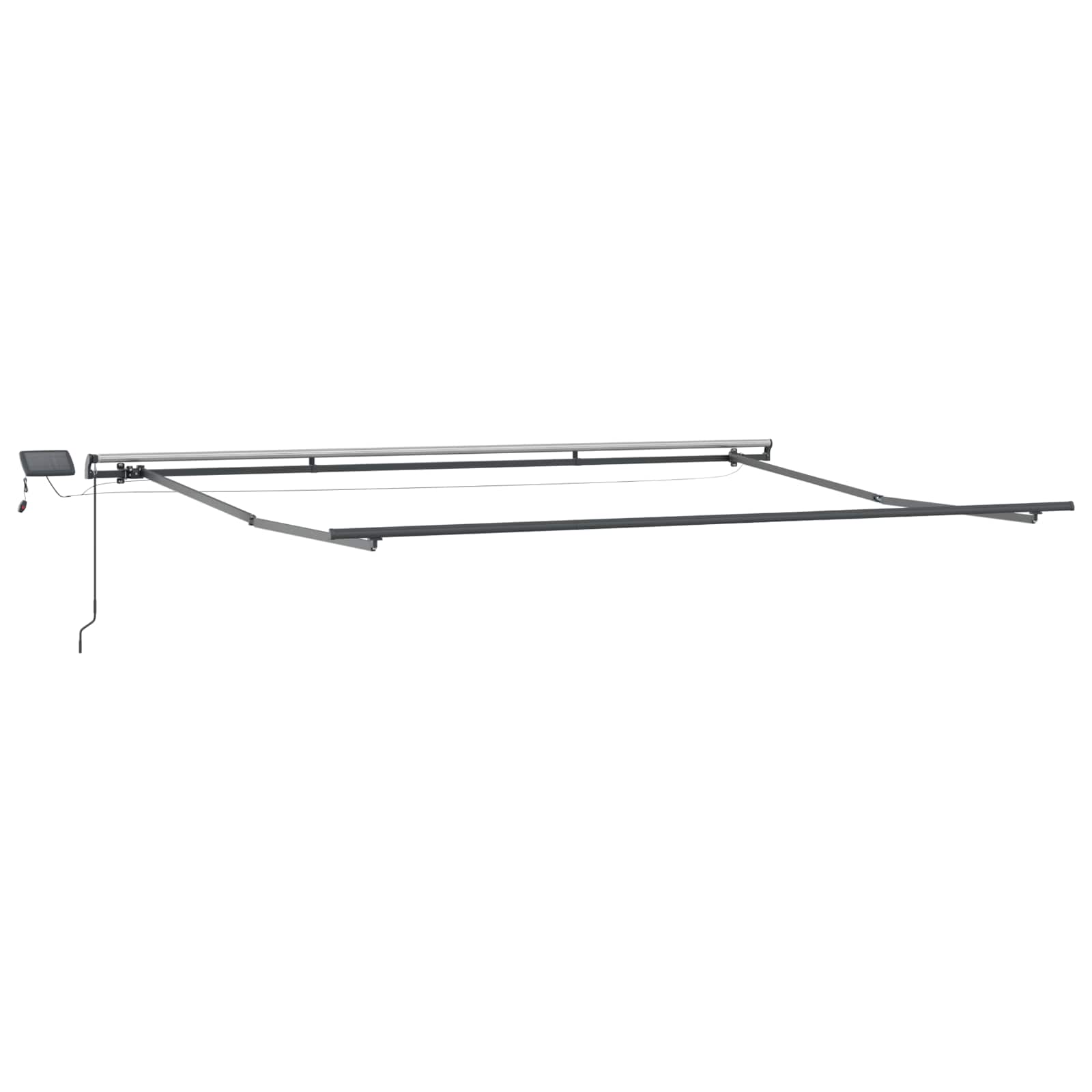 Povlačivi tende Šareni 450 × 350 cm Tkanina i Aluminij