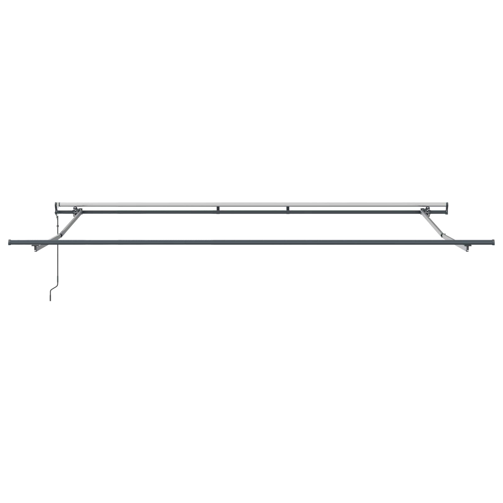 Povlačivi tende Šareni 450 × 350 cm Tkanina i Aluminij