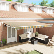 Povlačivi tende Šareni 500 × 300 cm 100% Poliester i Aluminij