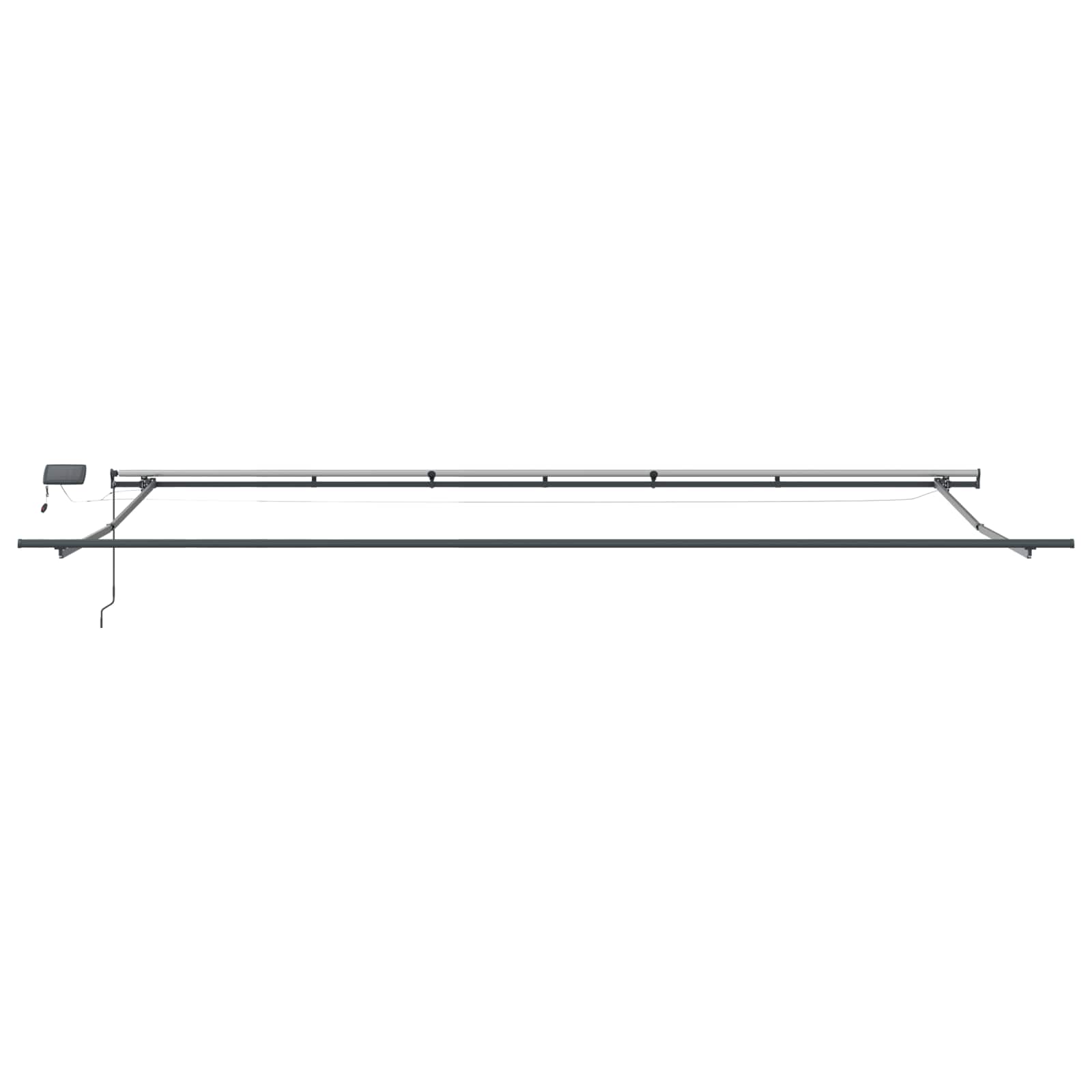 Skrovita tenda Šareni 600 × 300 cm tkanina