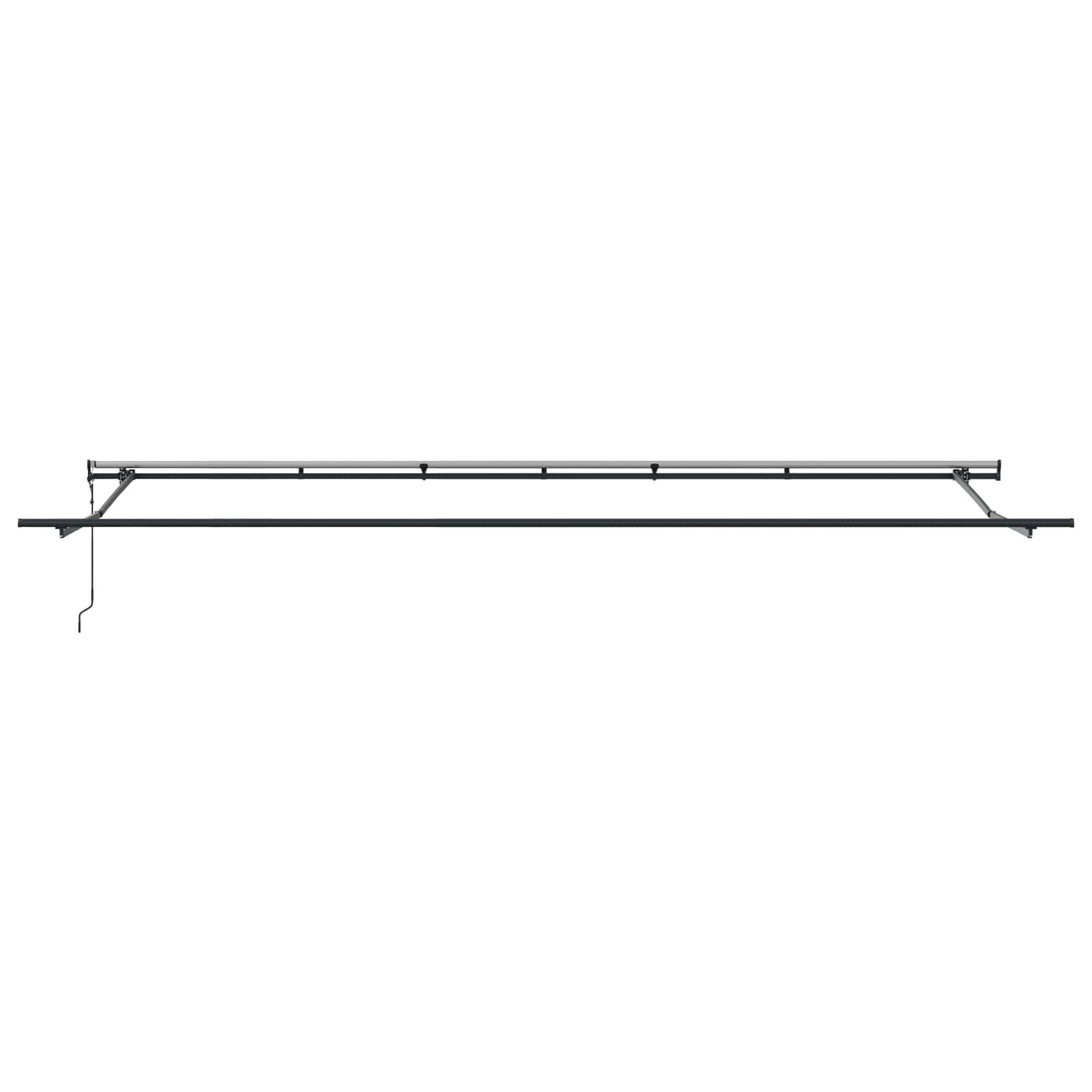 Povlačivi tende Šareni 600 × 300 cm Tkanina i Aluminij