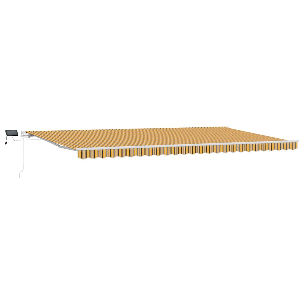 Povlačivi tende Šareni 600 × 300 cm Tkanina i Aluminij