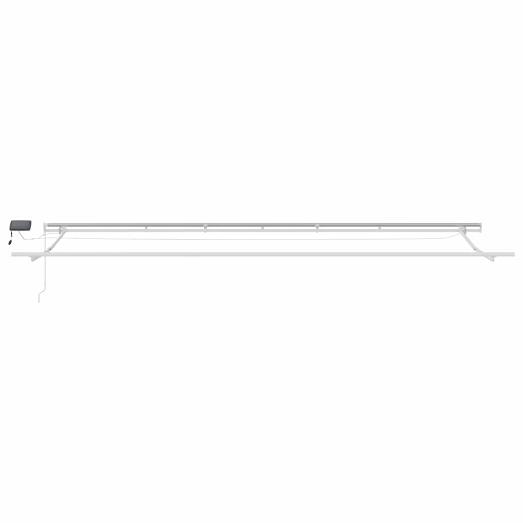 Povlačivi tende Šareni 600 × 300 cm Tkanina i Aluminij