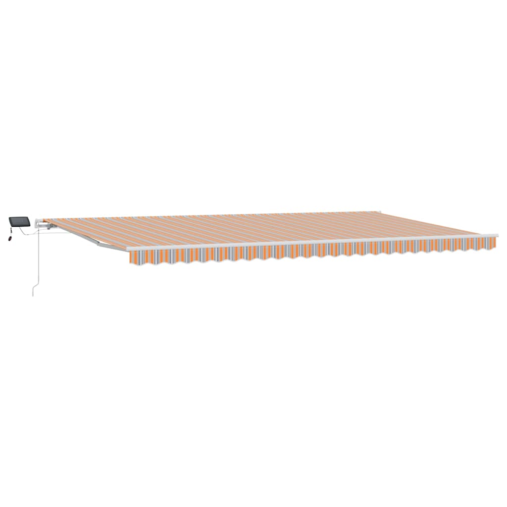 Povlačivi tende Šareni 600 × 350 cm Tkanina i Aluminij