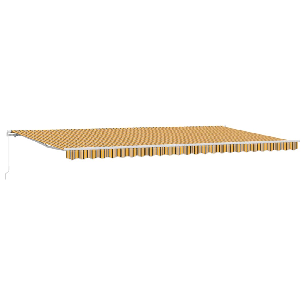 Povlačivi tende Šareni 600 × 350 cm Poliester i aluminij